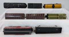 Sakai O Gauge Hudson & Pacific steam locomotive and tender, box, gondola, tank, caboose, accessories
