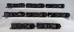 Lot of 15 Marx O Gauge electric, battery op, key wind steam locomotives