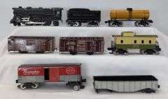 Sakai O Gauge Hudson & Pacific steam locomotive and tender, box, gondola, tank, caboose, accessories
