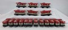 Lot of 18 NYC 20102 Tinplate Lithographed Caboose Train Cars variations