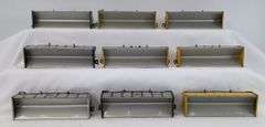 Wyandotte Hafner lithographed tinplate freight and passenger train cars