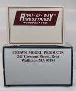 Crown Model Products and Right-of-Way Industries O Gauge Model Train Cars
