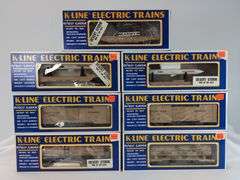 Modern Era K-Line O Gauge Desert Storm K-6644, two K-6652, two K-5134, K6335, K-5417 Mint in box