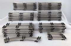 NOS Postwar Lionel O Gauge straight 71 sections, three bundles with factory wire band, two curved, four half straight