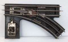 Prewar Lionel Standard Gauge pair of 223 RC Switches, one 222 Switch Control, Type T 100 Watts transformer