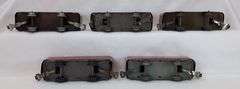 Marx O Gauge lot of 5 New York Central red streamline steam locomotive tenders