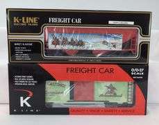 Modern Era K-Line O Gauge Anheuser Busch freight cars 8 total in box