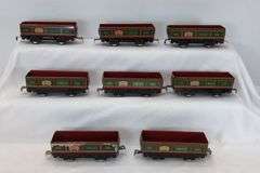 Lot of 18 Marx O Gauge 552 Rock Island l C.R.I.&P. gondolas with variations