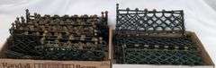 Early Prewar Standard Gauge Cast Iron Toy Train Layout Fence and Gate Sections