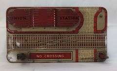 Marx Union Station Terminal Tinplate Lithographed Train Set Toy Accessory