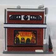Department 56 Snow Village Winter Birch Trees and Department 56 Lionel Electric Train Shop