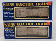 Modern Era K-Line O Gauge Desert Storm K-6644, two K-6652, two K-5134, K6335, K-5417 Mint in box