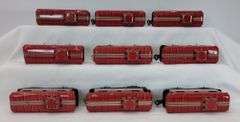 Lot of 18 NYC 20102 Tinplate Lithographed Caboose Train Cars variations