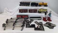 Sakai O Gauge Hudson & Pacific steam locomotive and tender, box, gondola, tank, caboose, accessories