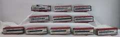Marx Union Pacific M 10005 streamline articulated lithographed tinplate passenger train Powered unit ten cars