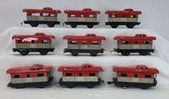 Lot of 18 NYC 20102 Tinplate Lithographed Caboose Train Cars variations