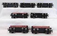 Lot of 11 Marx O Gauge lithographed tinplate Cabooses - 20102 NYC & 92812 Reading Lines