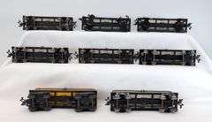 Lot of eight Marx O Gauge 3553 NIAX 256 and Shell SCCX 652 single dome tank cars