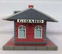 Marx O Gauge Whistling Girard Train Station lithographed tinplate