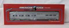 Modern Era American Flyer S Gauge 48932 WP California Zephyr Silver Platter Dining Car Mint in box