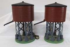 Postwar American Flyer S Gauge operating water towers, control button