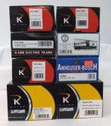 Modern Era K-Line O Gauge Anheuser Busch freight cars 8 total in box