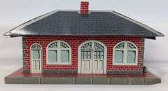 Marx O Gauge Whistling Girard Train Station lithographed tinplate
