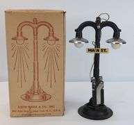 Marx O Gauge Train Accessories Twin Light Lamp Posts and Crossing Signals