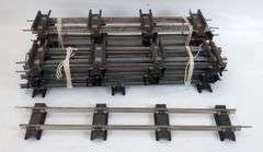 Postwar American Flyer S Gauge Track, road bed, 90 degree crossover, uncouplers, More