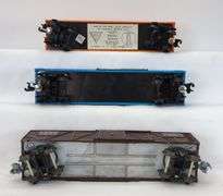 Postwar AMT/KMT O Gauge box and stock cars plus others some in box Newbraugh Brothers Toys
