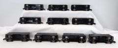 Marx O Gauge Tenders: New York Central, Penn Central, Santa Fe nineteen total