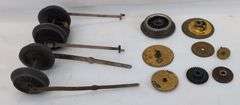 Prewar American Flyer, Lionel, Marx Train Parts & Accessories Lot: Rheostat, Motors, Wheels, and More