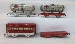 Marx O Gauge Passenger, Box, Tender, Tank, Gondola, Pennsylvania, New York Central, & More