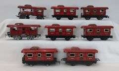 Lot of (17) Marx O Gauge NYC Caboose 556, NYC Caboose 694 variations