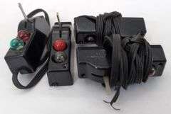 Postwar Lionel O Gauge two pair O22 Remote Control Switches controllers, lanterns, fixed voltage plugs