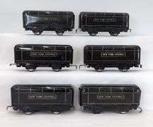 Lot of 12 Marx O Gauge lithographed tinplate streamline New York Central Train steam locomotive tenders