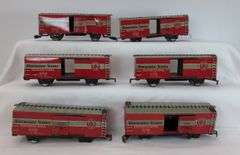 Marx O Gauge 4 wheel 1427 PRR box car 80982 Wabash gondola six of each