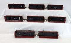 Lot of 18 Marx O Gauge 552 Rock Island l C.R.I.&P. gondolas with variations