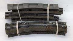 Postwar American Flyer S Gauge Track, road bed, 90 degree crossover, uncouplers, More