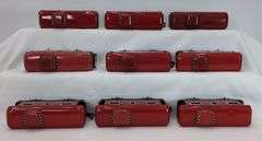 Lot of (17) Marx O Gauge NYC Caboose 556, NYC Caboose 694 variations