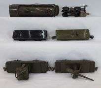 Marx O Gauge 500 Army Supply Train loco, cannon, searchlight, flat cars