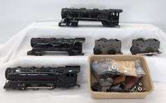 Louis Marx & Co. O Gauge windup 0-4-0 steam locomotive train engines and parts