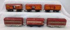 Lot of 15 Marx O Gauge red Bogota, Montclair, Observation, 547 REA, USM-1953 passenger trains