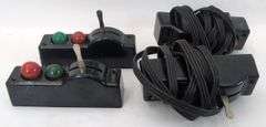 Postwar Lionel O Gauge two pair O22 Remote Control Switches controllers, lanterns, fixed voltage plugs