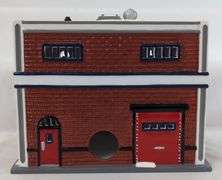 Department 56 Snow Village Winter Birch Trees and Department 56 Lionel Electric Train Shop