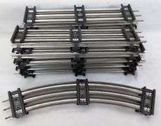 NOS Postwar Lionel O Gauge straight 71 sections, three bundles with factory wire band, two curved, four half straight