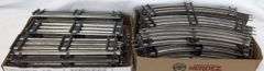 Large Lot of Postwar Lionel standard O Gauge straight (24) and curved (29) shiny rail track