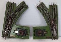 Prewar Lionel O Gauge three pair O21 one pair O12 Switches three lanterns