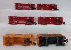 Lot of twelve Marx O Gauge Cabooses NYC, Union Pacific, AT&SF, Penn Central, Marlines