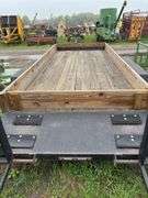 Flatbed Trailer with Wood Deck and Loading Ramps